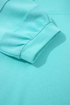 Bow Front Bracelet Sleeve Collared Pocketed Mini Dress