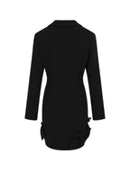 Blazer Dress with Ruffle Trim