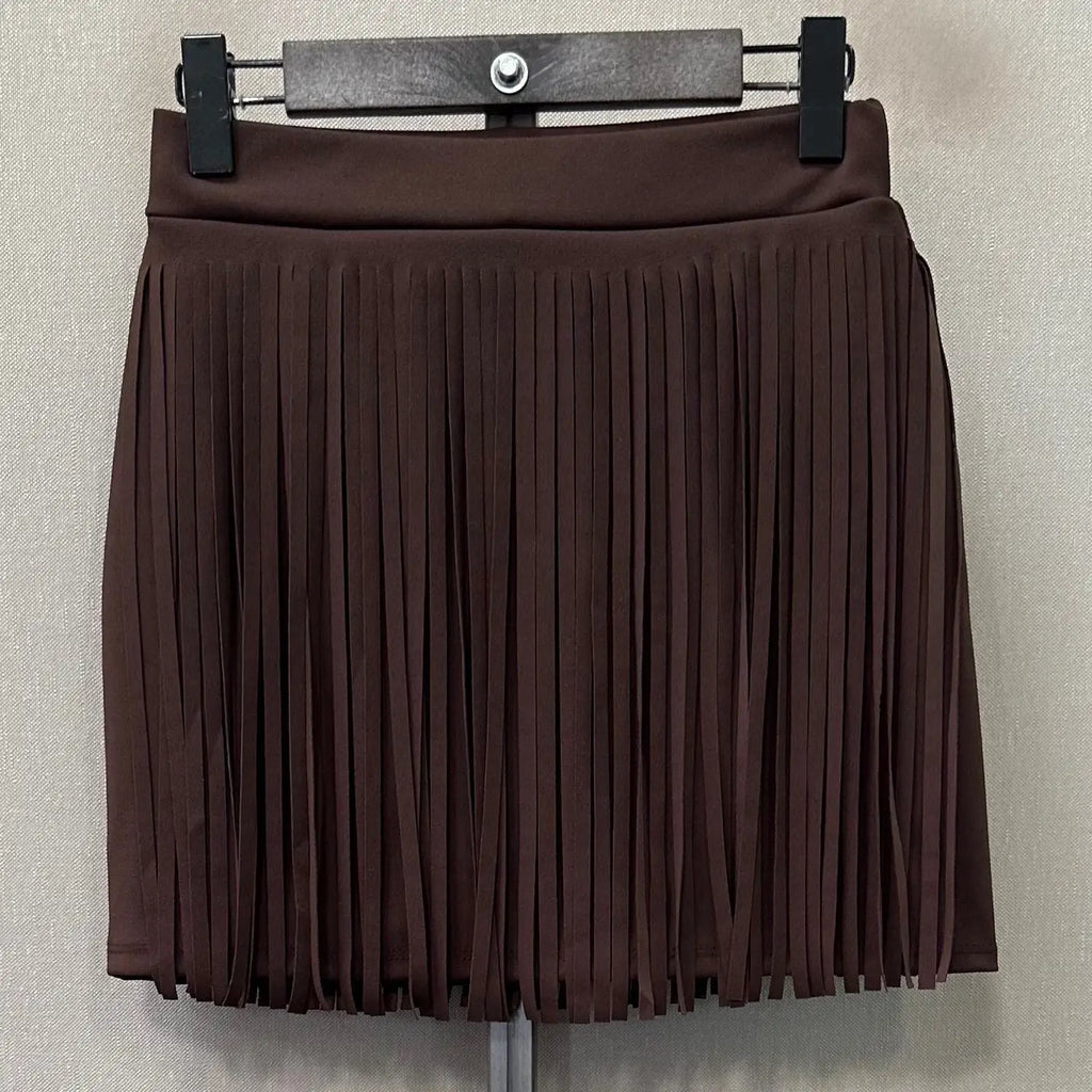 Fringed Short Skirt