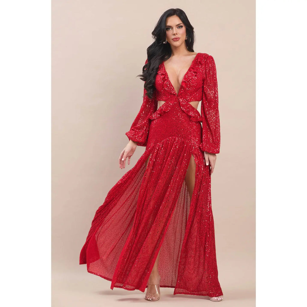 Sequins Evening Dress