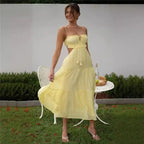 Mid CutOut Patchwork Maxi Dress