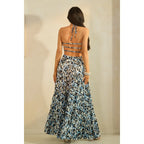 Sweetheart Neckline Triple Elastic Back Tiered Maxi Dress