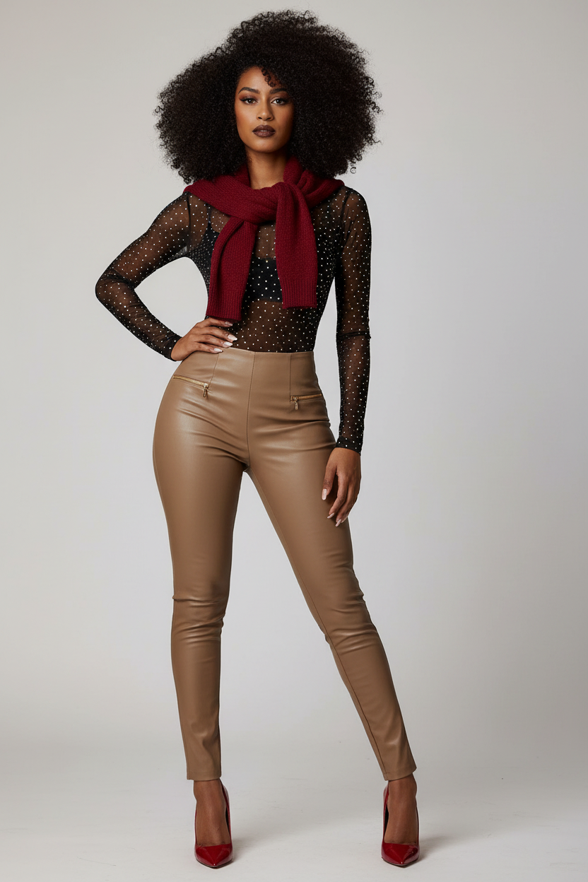 Look 36B — VKXEN Model D Curls Swept Left